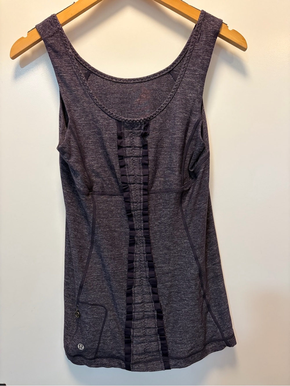 lululemon athletica Dark Purple Ruffle-Trim Tank